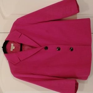 Coldwater Creek women's 3/4 sleeve blazer pink 16